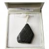 Whitby Jet Pendant on 18inch Sterling Silver Chain