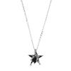 Silver Star Pendant with Iron Meteorite Fragment on 18 Inch Chain, Boxed with Certificate - view 1