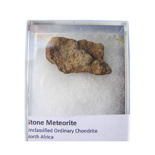 Stone Chondrite Meteorite Fragment with Certificate of Authenticity. Length approx 2cm